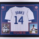 Ernie Banks Autographed Signed Chicago Cubs Framed Jersey TRISTAR