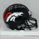 Rod Smith Signed Autographed Denver Broncos Mini Helmet SGC