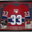 Patrick Roy Signed Autographed Montreal Canadiens Framed Jersey UDA