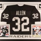 Marcus Allen Autographed Signed Framed Oakland Raiders Jersey JSA