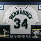 Felix Hernandez Autographed Signed Framed Seattle Mariners Jersey JSA