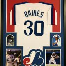Tim Raines Autographed Signed Framed Montreal Expos Jersey JSA