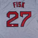 Carlton Fisk Signed Autographed Boston Red Sox Jersey JSA