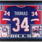 Thurman Thomas Autographed Signed Framed Buffalo Bills Jersey JSA