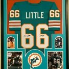 Larry Little Autographed Signed Framed Miami Dolphins Jersey JSA