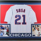 Sammy Sosa Autographed Signed Framed Chicago Cubs Jersey BECKETT