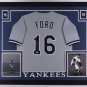Whitey Ford Autographed Signed Framed New York Yankees Jersey JSA