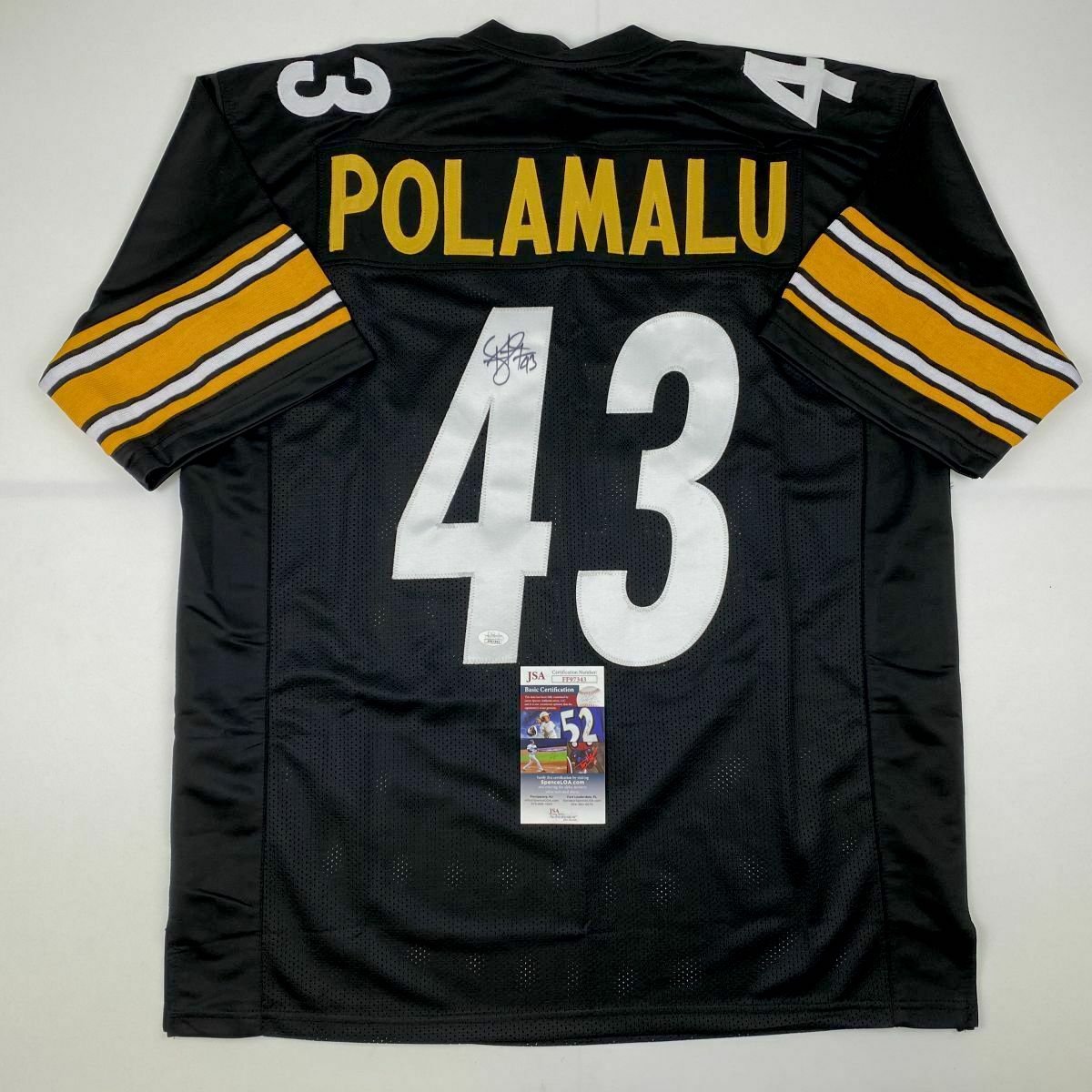 Troy Polamalu Autographed Signed Pittsburgh Steelers Jersey JSA   5f7e270e04245 421161b 