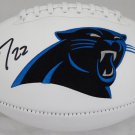 Christian McCaffrey Autographed Signed Carolina Panthers Logo Football BECKETT