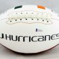Vinny Testaverde Signed Autographed Miami Hurricanes Logo Football BECKETT