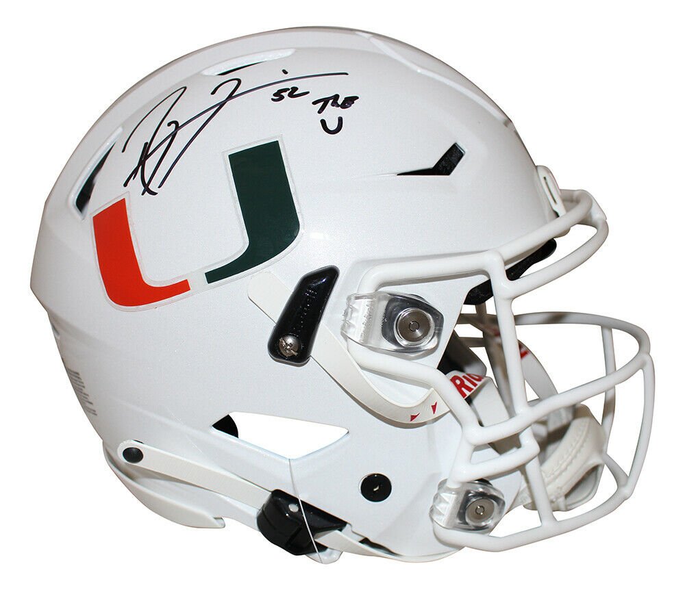 Ray Lewis Autographed Signed Miami Hurricanes Fs Proline Helmet Beckett