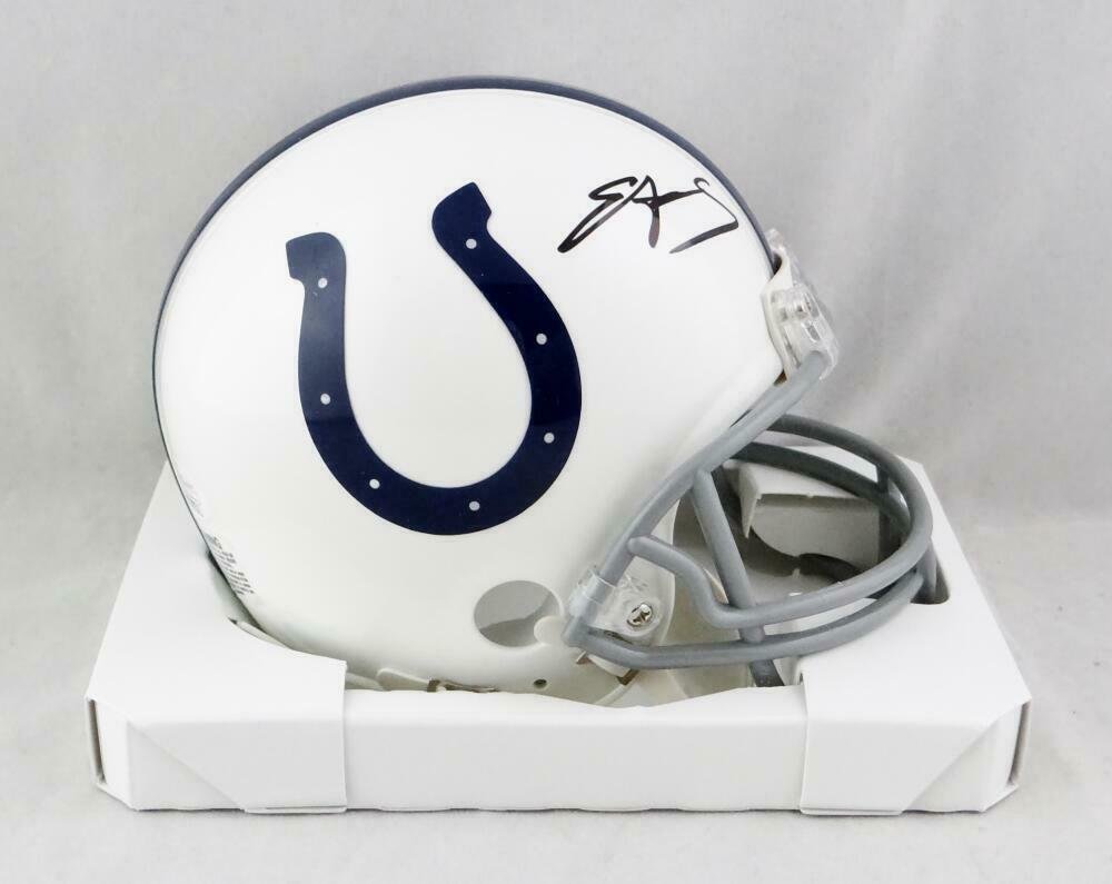 Edgerrin James Autographed Signed Indianapolis Colts Mini Helmet JSA