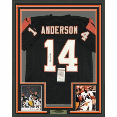 Ken Anderson Autographed Signed Framed Cincinnati Bengals Jersey JSA