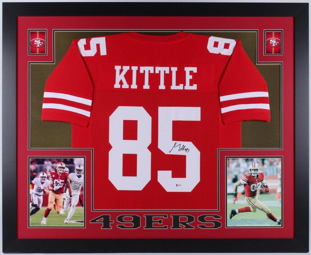 George Kittle Autographed Signed Framed San Francisco 49ers Jersey BECKETT