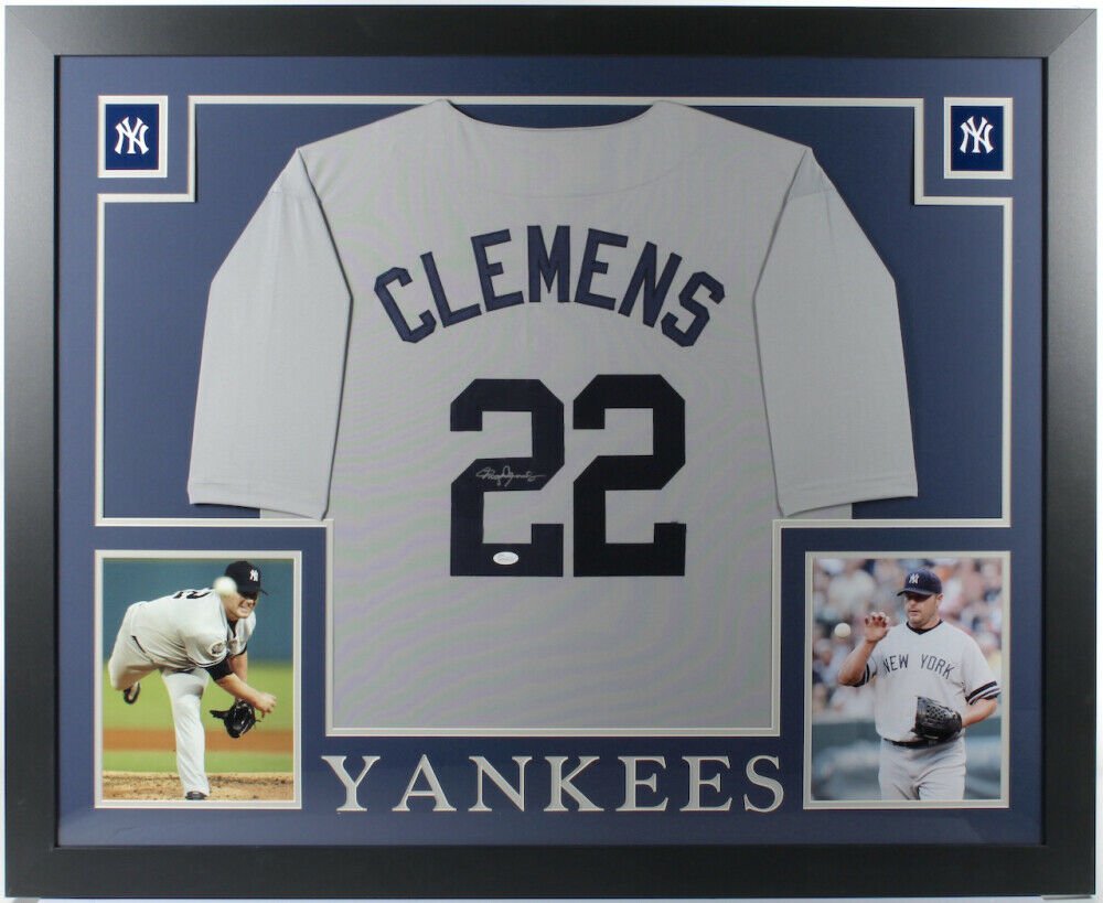 Roger Clemens Autographed Signed Framed New York Yankees Jersey JSA