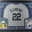 Roger Clemens Autographed Signed Framed New York Yankees Jersey JSA