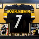 Ben Roethlisberger Autographed Signed Framed Pittsburgh Steelers Nike Jersey FANATICS
