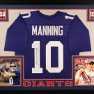 Eli Manning Autographed Signed Framed New York Giants Jersey JSA