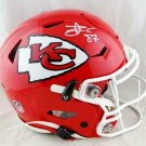 Travis Kelce Signed Autographed Kansas City Chiefs FS Speedflex Proline Helmet BECKETT
