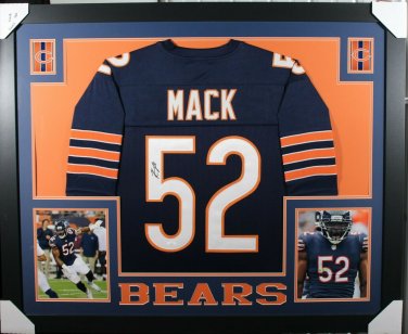 Khalil Mack Signed Autographed Chicago Bears Framed Jersey BECKETT
