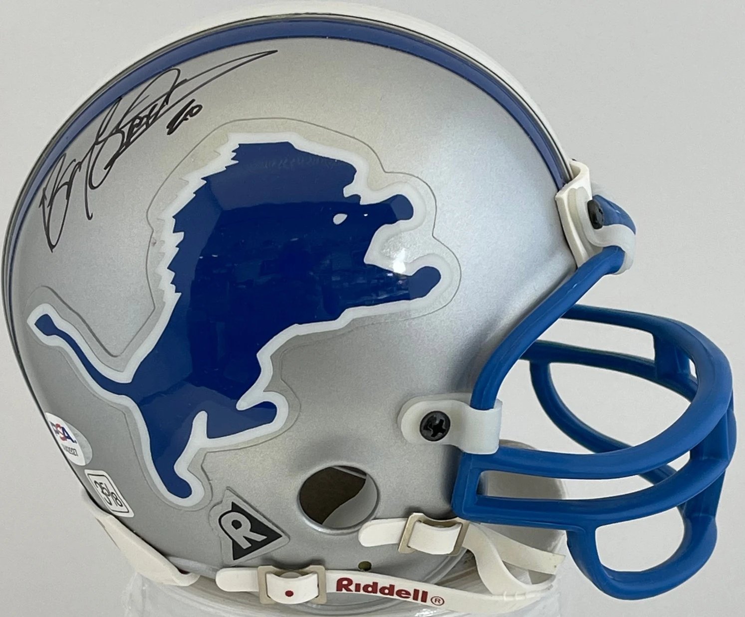 Barry Sanders Autographed Signed Detroit Lions Mini Helmet SCHWARTZ