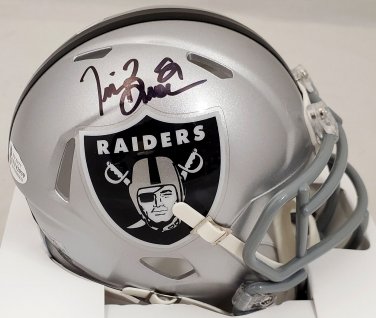 Tim Brown Signed Autographed Oakland Raiders Mini Helmet BECKETT