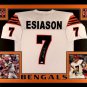 Boomer Esiason Autographed Signed Framed Cincinnati Bengals Jersey JSA
