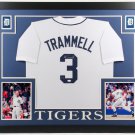 Alan Trammell Autographed Signed Framed Detroit Tigers Jersey JSA