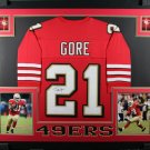 Frank Gore Autographed Signed Framed San Francisco 49ers Jersey JSA