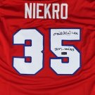 Phil Niekro Signed Autographed Atlanta Braves Red Jersey RADTKE