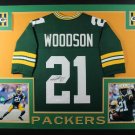 Charles Woodson Autographed Signed Framed Green Bay Packers Jersey JSA