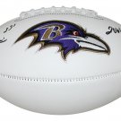Jamal Lewis Autographed Signed Baltimore Ravens Logo Football JSA