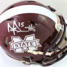 Dak Prescott Autographed Signed Mississippi State Mini Helmet BECKETT