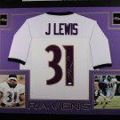 Jamal Lewis Autographed Signed Framed Baltimore Ravens Jersey JSA