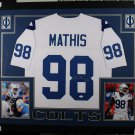 Robert Mathis Autographed Signed Framed Indianapolis Colts Jersey JSA