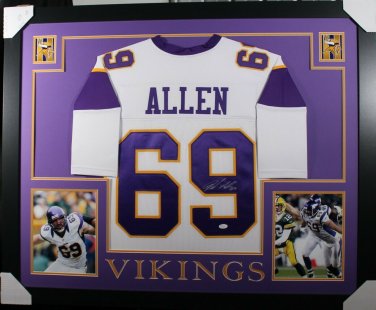 Kirk Cousins Signed Minnesota Vikings 35x43 Custom Framed Jersey (GTSM  Hologram)