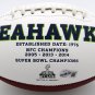 Shaun Alexander Signed Autographed Seattle Seahawks Logo Football BECKETT