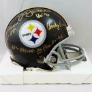 Lambert Ham Russell Autographed Signed Pittsburgh Steelers Mini Helmet JSA