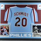 Mike Schmidt Autographed Signed Framed Philadelphia Phillies Jersey JSA