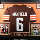 Baker Mayfield Signed Autographed Cleveland Browns Framed Jersey BECKETT