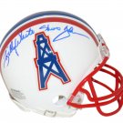 Billy "White Shoes" Johnson Signed Autographed Houston Oilers Mini Helmet BECKETT