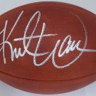 Kurt Warner Rams Cardinals Autographed Signed NFL Leather Football BECKETT
