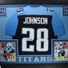 Chris Johnson Autographed Signed Framed Tennessee Titans Jersey JSA
