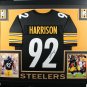 James Harrison Autographed Signed Framed Pittsburgh Steelers Jersey JSA