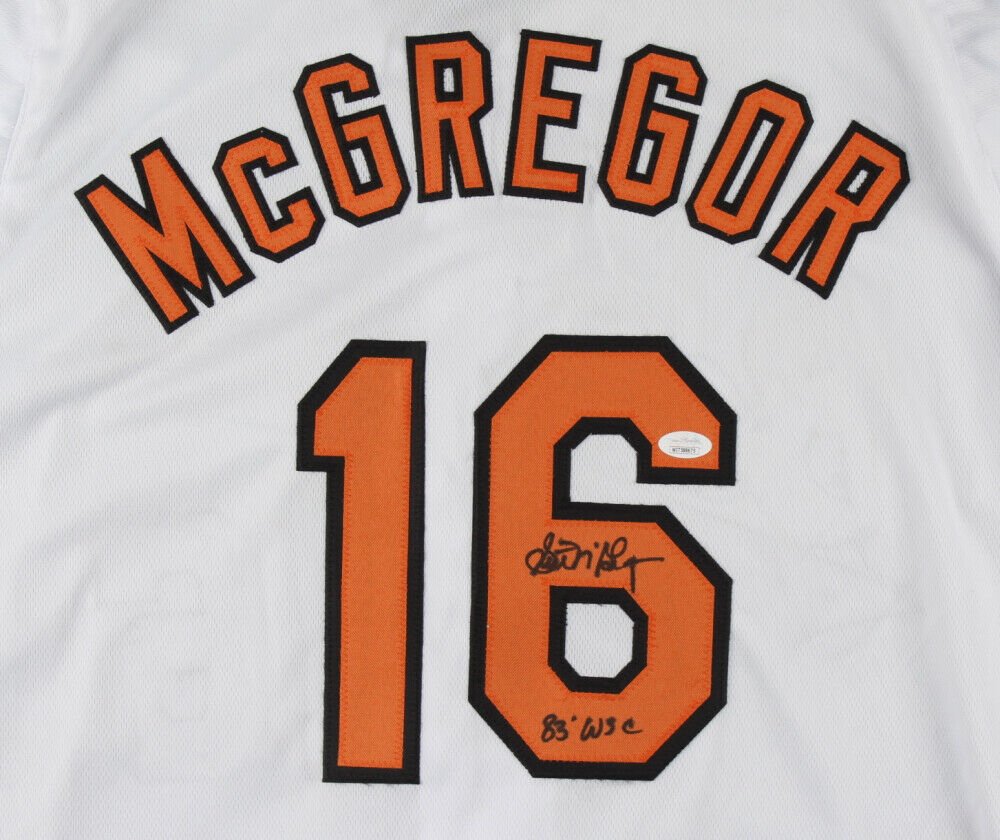 Scott McGregor Signed Autographed Baltimore Orioles Jersey JSA