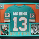 Dan Marino Autographed Signed Framed Miami Dolphins Jersey JSA