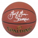 George Gervin Spurs Signed Autographed Spalding NBA Basketball SCHWARTZ