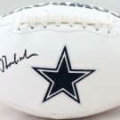 Roger Staubach Signed Autographed Dallas Cowboys Logo Football BECKETT