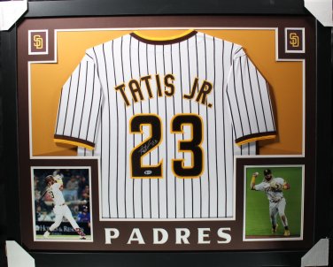 Manny Machado Autographed Signed Framed San Diego Padres Jersey BECKETT