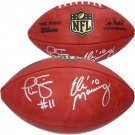 Eli Manning & Phil Simms Giants Autographed Signed Wilson NFL Football FANATICS